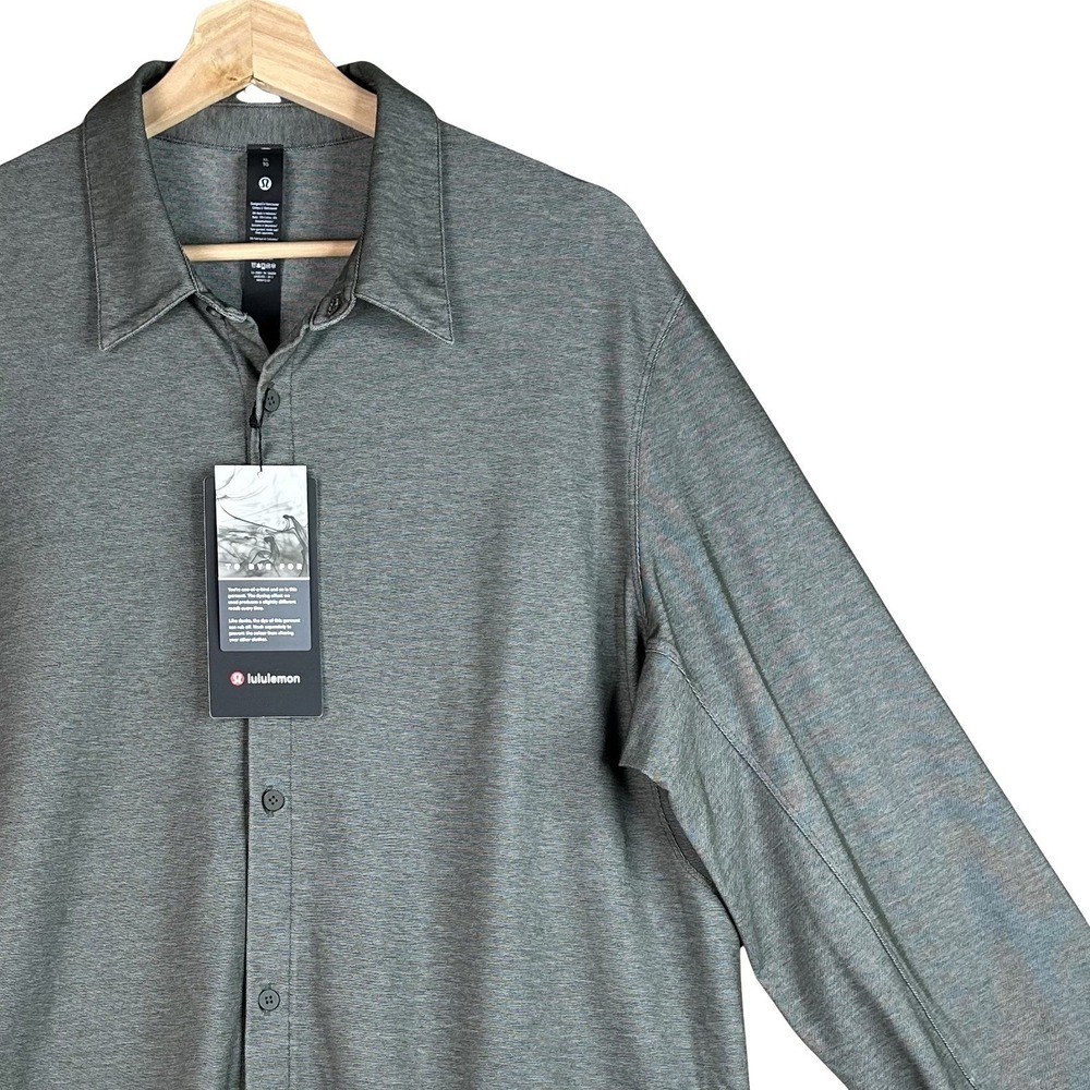 Lululemon Men's XL Gray *Wash Commission Long Sleeve Shirt NWT